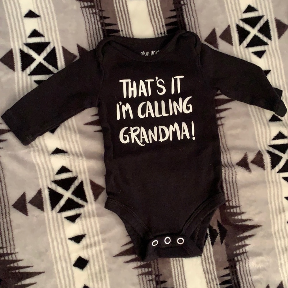 Newborn graphic onesie